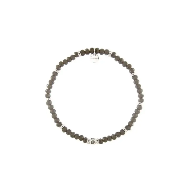 Rue des Mille - Braccialetto elastico pietre verdi Tangle