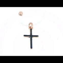 Rue des Mille - Collana Girocollo Lenza con Croce Smaltata