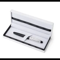 Sovrani Penna Sfera Resina Nera Acciaio