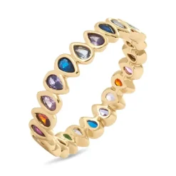 Stroili - Anello Fantasia Golden Dream Placcato Oro Giallo Cristallo