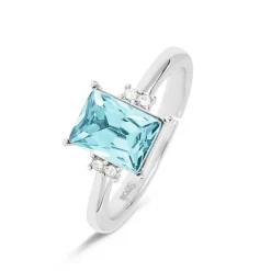 Stroili - Anello Solitario Violet Ottone Cristallo