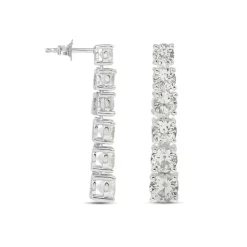 Stroili - Orecchini Pendenti Tennis Silver Elegance Argento Rodiato Cubic Zirconia
