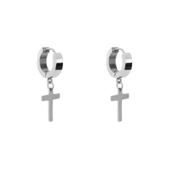 Stroili - Orecchini A Cerchio Man Code Acciaio