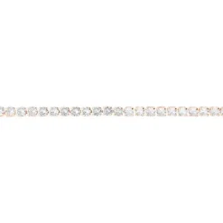 Stroili - Bracciale Tennis Romantic Shine Metallo Rosa Cristallo