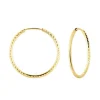 STROILI - Orecchini A Cerchio Diamantato Tondo Toujours Oro Giallo
