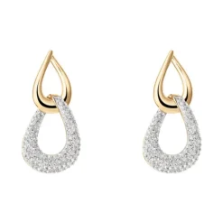 Stroili - Orecchini Pendenti Lady Phantasya Acciaio Rosa Cristallo