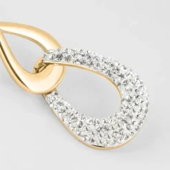 Stroili - Orecchini Pendenti Lady Phantasya Acciaio Rosa Cristallo