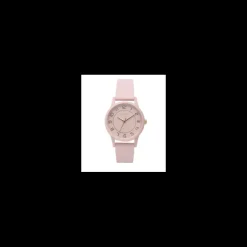 Stroili - Orologio Solo Tempo Con Cinturino In Silicone Rosa Chiaro Cassa In Acciaio