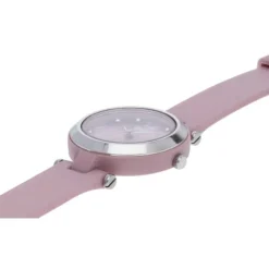 STROILI - Orologio solo tempo con cinturino in silicone rosa e cassa in acciaio