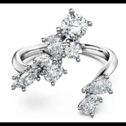 Swarovski - Anello bypass Galaxy Diamanti creati in laboratorio 1,25 ct tw, Taglio misto, Oro bianco 18 K