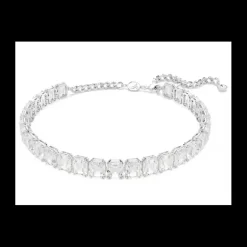 SWAROVSKI - Collana Girocollo Millenia Taglio ottagonale, Bianco, Placcato rodio