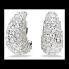 SWAROVSKI - Orecchini a clip Sublima Taglio Round, Bianchi, Placcato rodio