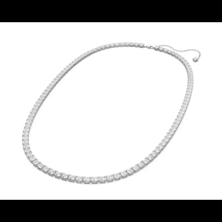 Swarovski - Cintura ,Taglio squadrato, Bianco, Placcato rodio