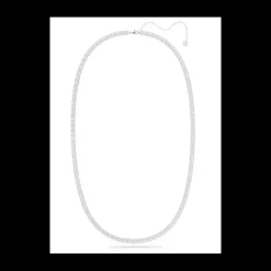 Swarovski - Cintura ,Taglio squadrato, Bianco, Placcato rodio