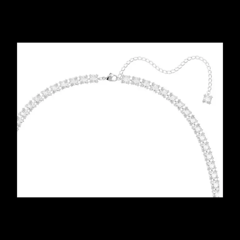 Swarovski - Cintura ,Taglio squadrato, Bianco, Placcato rodio