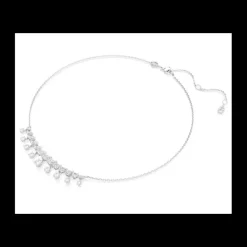 SWAROVSKI - Collana Idyllia Taglio misto, Fiocco Di Neve, Bianca, Placcato rodio