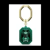 SWAROVSKI - Portachiavi Taglio ottagonale, Verde, Mix di finiture