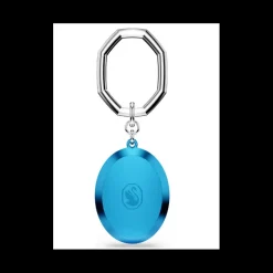 SWAROVSKI - Portachiavi Taglio Oval, Blu, Mix di finiture