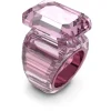 Swarovski Anello cocktail Lucent Taglio ottagonale, Rosa