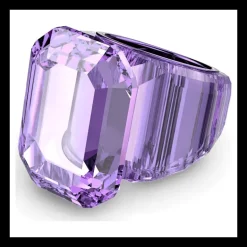 Swarovski Anello cocktail Lucent Taglio ottagonale, Lilla