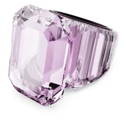Swarovski Anello cocktail Lucent Taglio ottagonale, Rosa