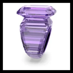 Swarovski Anello cocktail Lucent Taglio ottagonale, Lilla