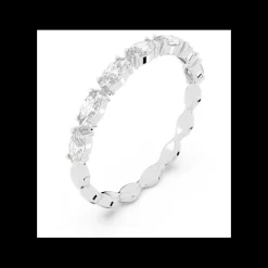 Swarovski - Anello Vittore, Taglio Marquise, Bianco, Placcato rodio