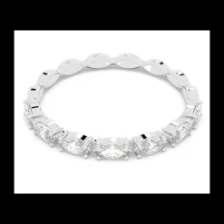 Swarovski - Anello Vittore, Taglio Marquise, Bianco, Placcato rodio