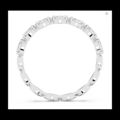 Swarovski - Anello Vittore, Taglio Marquise, Bianco, Placcato rodio