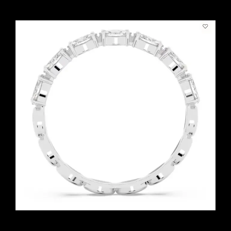 Swarovski - Anello Vittore, Taglio Marquise, Bianco, Placcato rodio