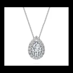 SWAROVSKI - Collana con Pendente solitario halo Eternity