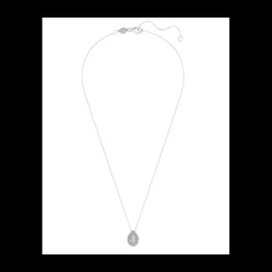 SWAROVSKI - Collana con Pendente solitario halo Eternity
