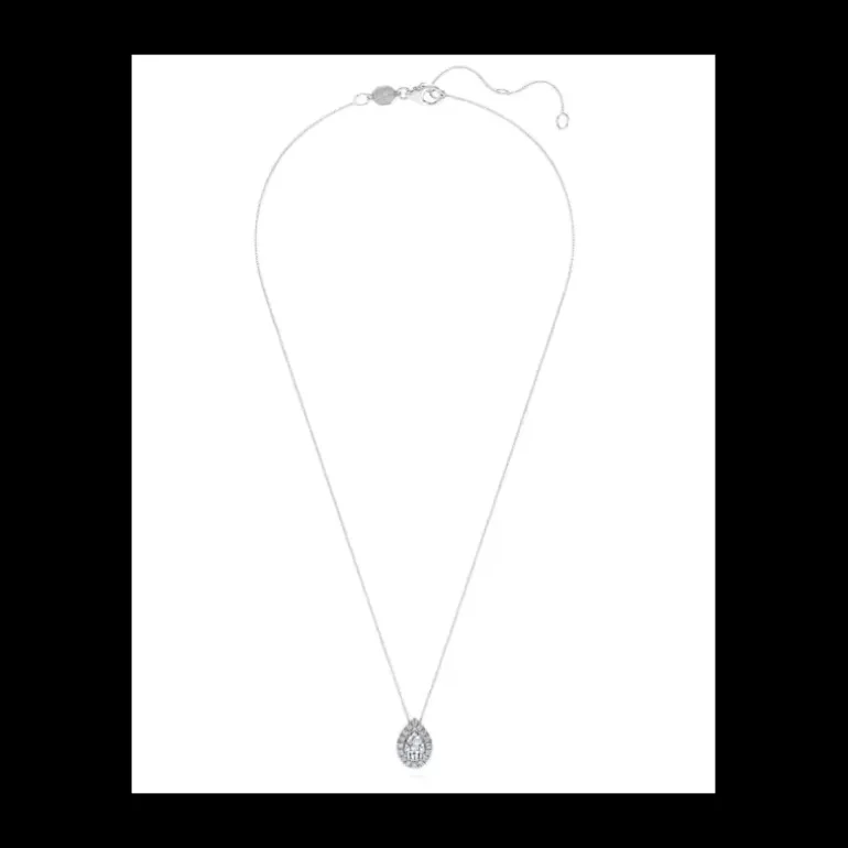 SWAROVSKI - Collana con Pendente solitario halo Eternity