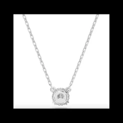 Swarovski Collana con Pendente Stilla Taglio Round, Bianco, Placcato rodio