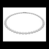 SWAROVSKI - Collana Tennis Una Angelic Taglio Round, Bianca, Placcato rodio