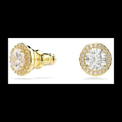 SWAROVSKI - Orecchini a lobo Una Tono Dorato Placcato color oro