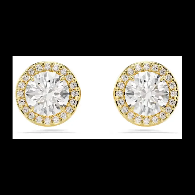 SWAROVSKI - Orecchini a lobo Una Tono Dorato Placcato color oro