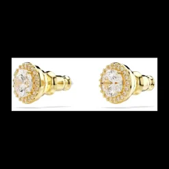 SWAROVSKI - Orecchini a lobo Una Tono Dorato Placcato color oro