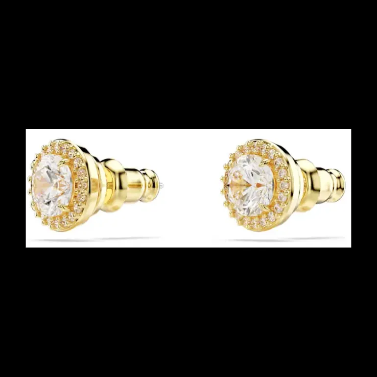 SWAROVSKI - Orecchini a lobo Una Tono Dorato Placcato color oro