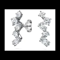 SWAROVSKI - Orecchini ear cuff Galaxy Diamanti 1,25 ct tw, Taglio misto, Oro bianco 18 K