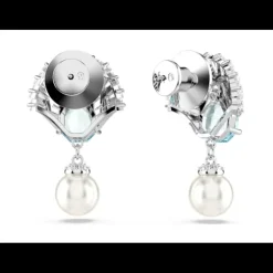 Swarovski - Orecchini pendenti Idyllia Conchiglia, Blu, Placcato rodio