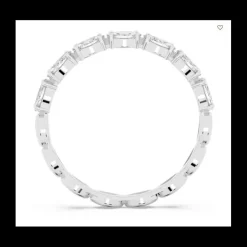 Swarovski- Anello Vittore, Taglio Marquise, Bianco, Placcato rodio