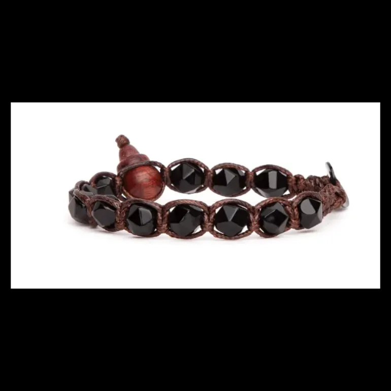 TAMASHII - Bracciale onice nero