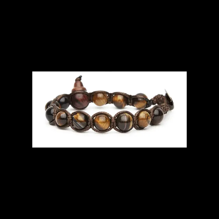 TAMASHII Bracciale Occhio di tigre Marrone