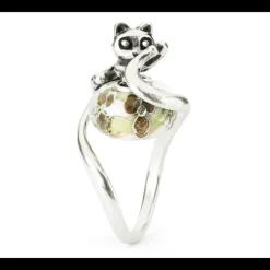 Trollbeads - Anello Fantasia Gatto Innamorato