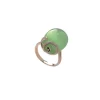 Tsars collection - Anello Olga 1201 Verde in Argento Rosa
