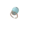 Tsars Collection- Anello Olga 1201 Azzurro in Argento Rosa