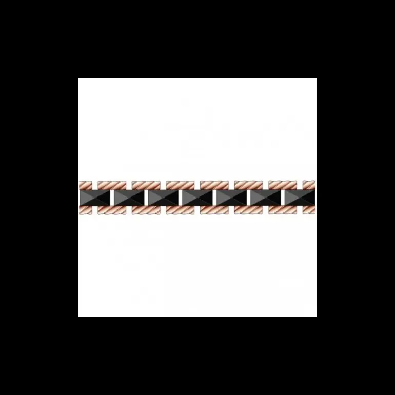 Zancan - Bracciale Uomo HiTeck Rosato e Ceramica Nera