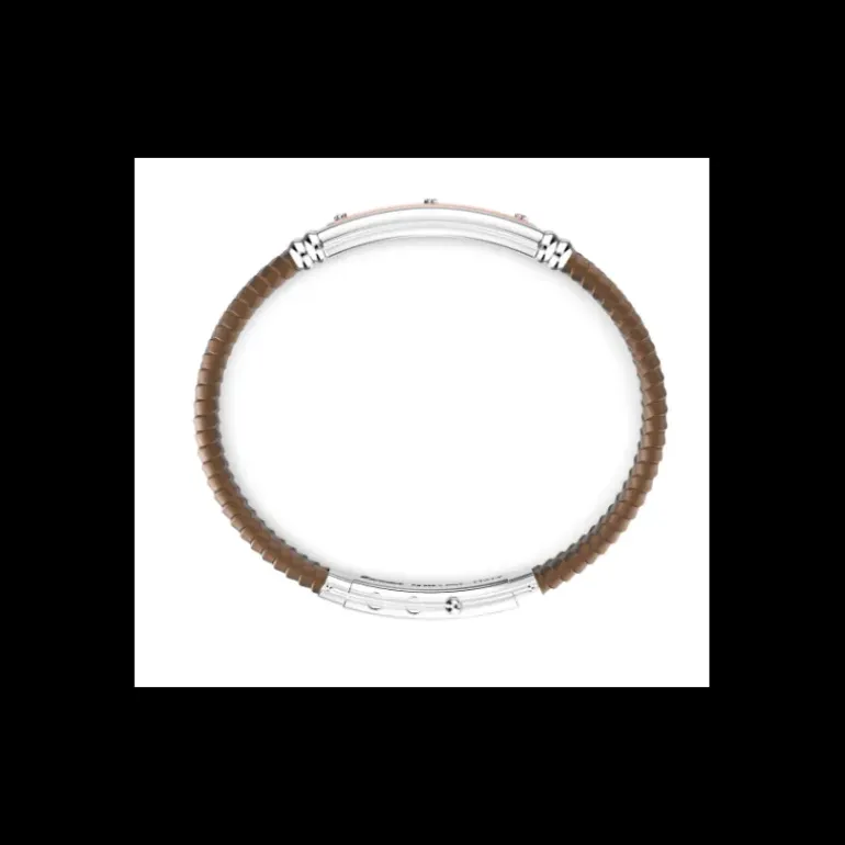 Zancan Bracciale In Acciaio Con Inserti