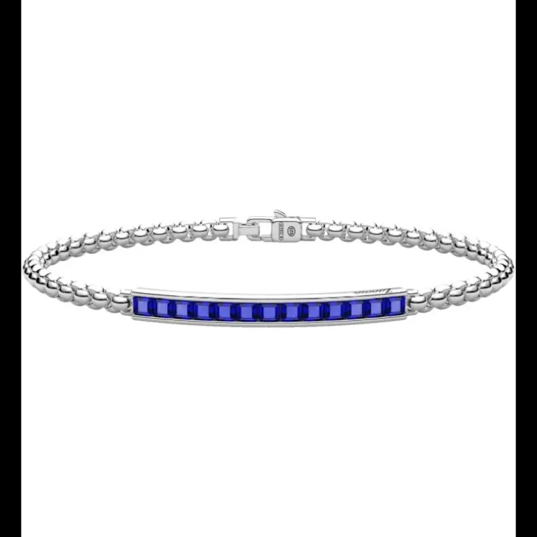 Zancan - Bracciale in argento con pietre naturali.